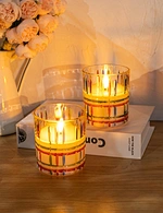 LED glass candle